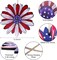 Fourth of July Front Door Sign Patriotic Wreaths Wooden Double Sided Independence Day Hanging Sign 4th of July Door Sign Patriotic Plaque July 4th Memorial Day Wall Window Porch Decorations